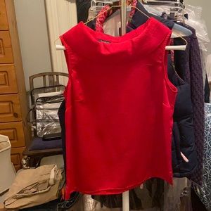 Talbots red sleeveless top